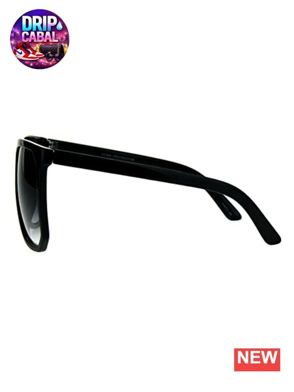 Oversized Flat Top Square Sunglasses UV400 Polycarbonate Lens